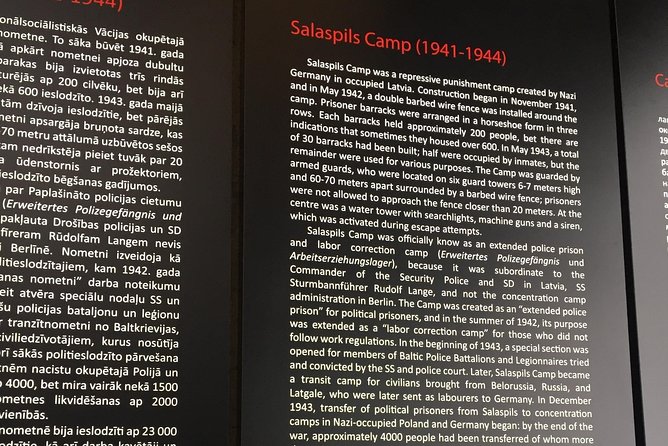 Visit of Salaspils Memorial Ensemble - The indoor exhibition and documentary material